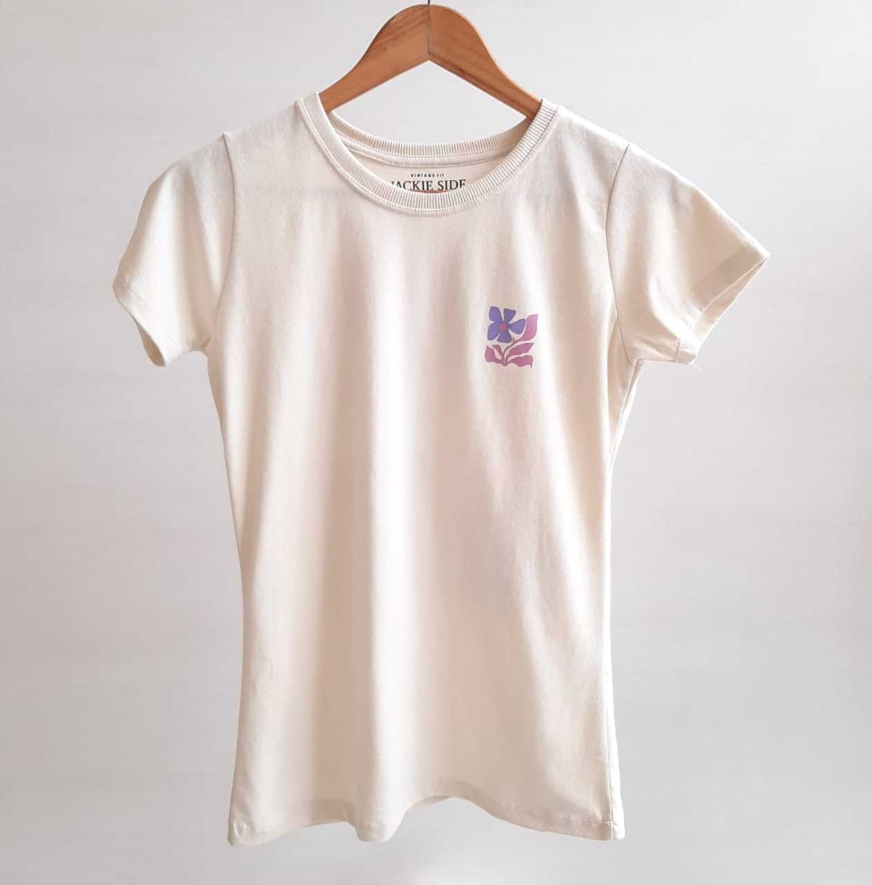 Remera estampada Jackie Side, diseño flores