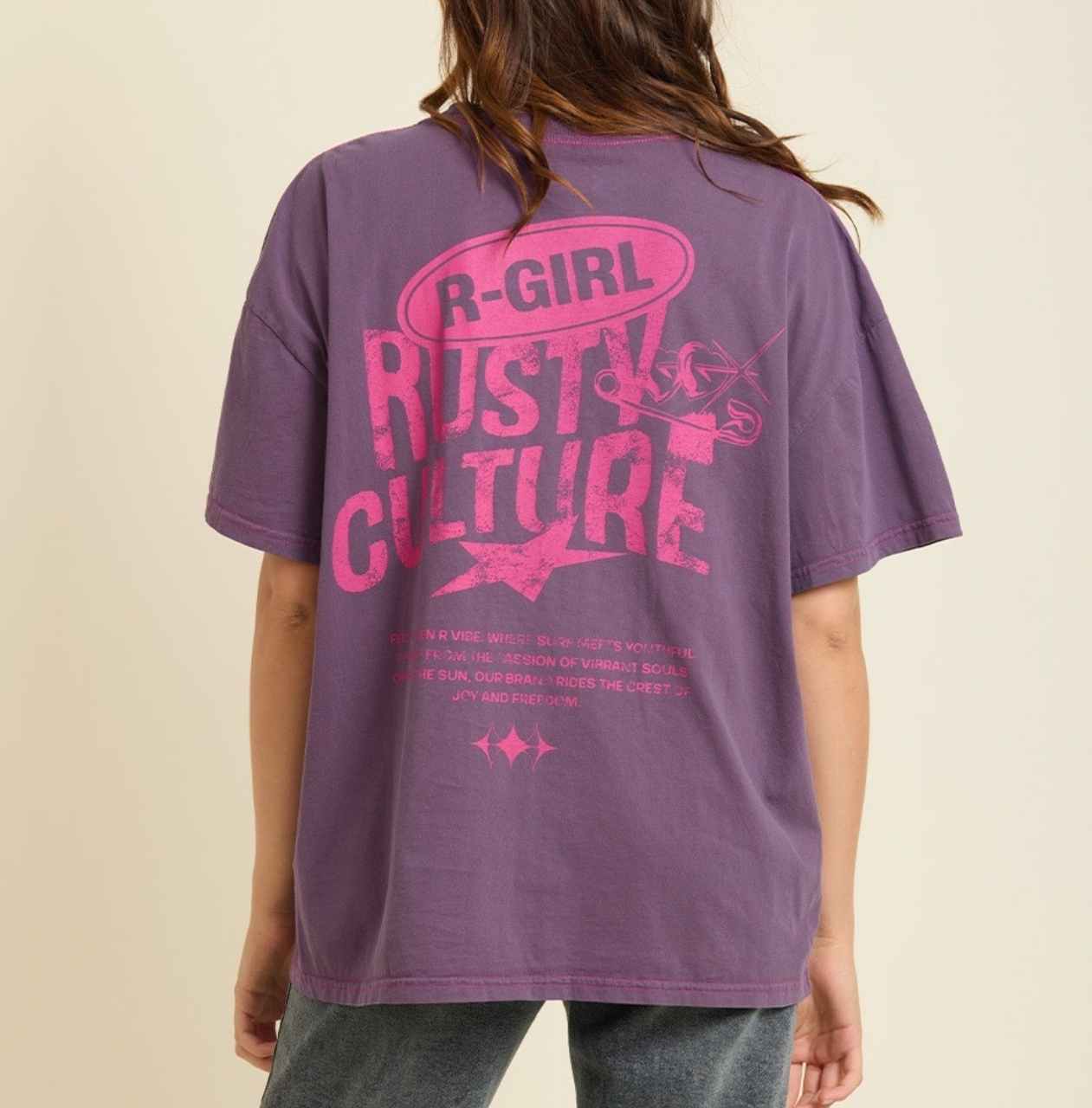 Remera Rusty modelo Aliza, color lila