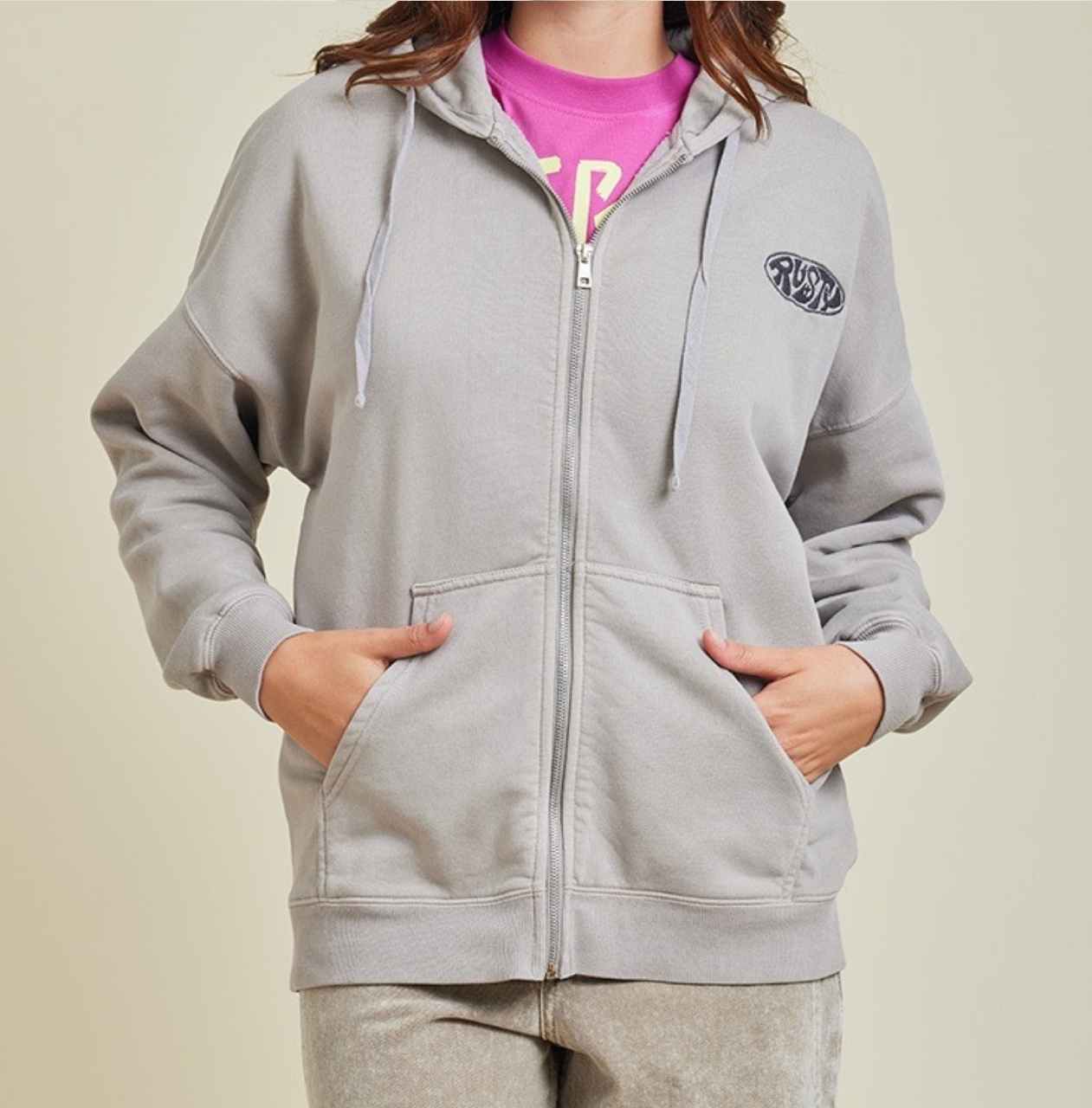 Campera Rusty modelo Hadar, color gris