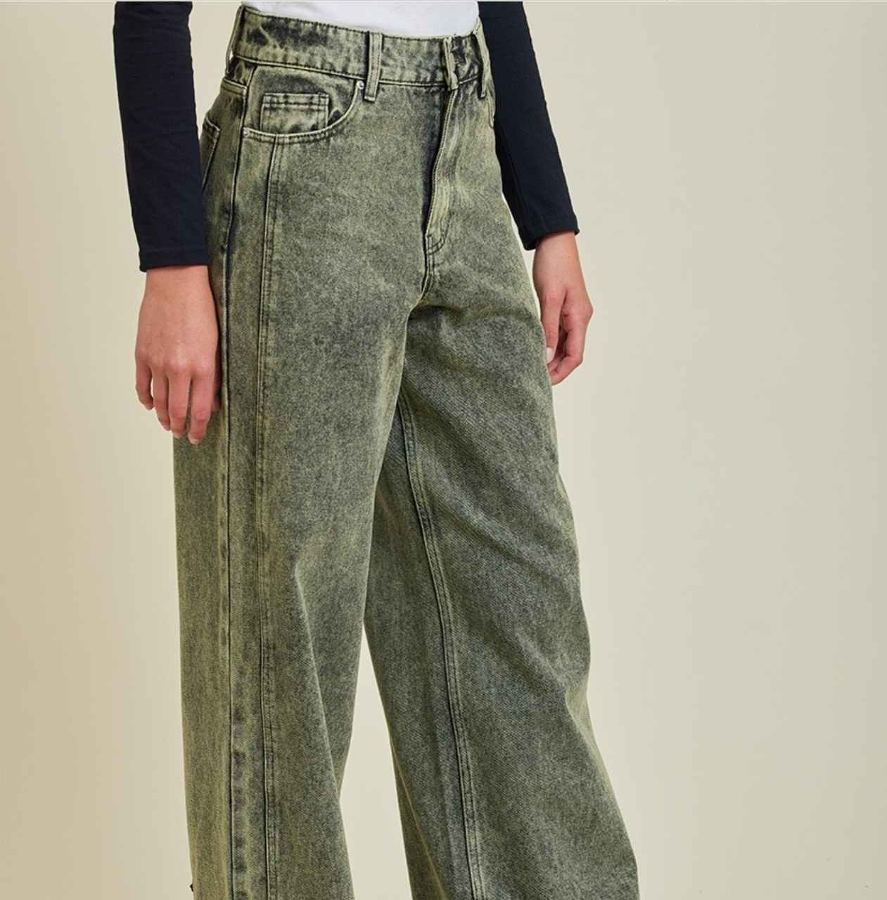Jean Rusty modelo Almunia, color verde