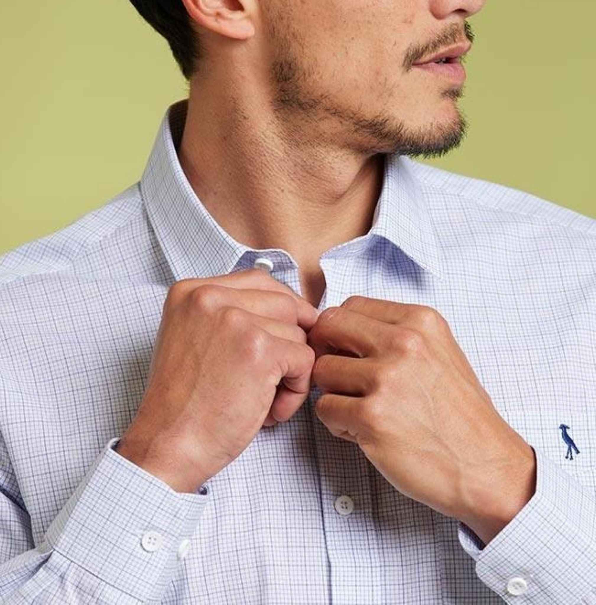 Camisa Polanco modelo Testu, color azul