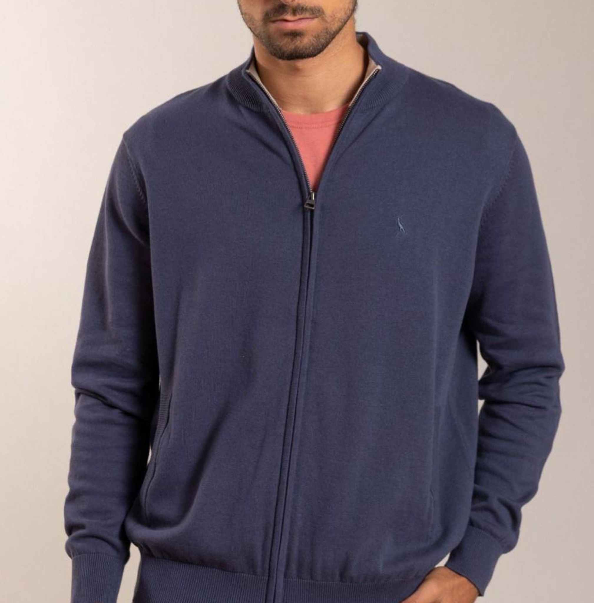 Sweater Polanco modelo Cardino, color azul marino