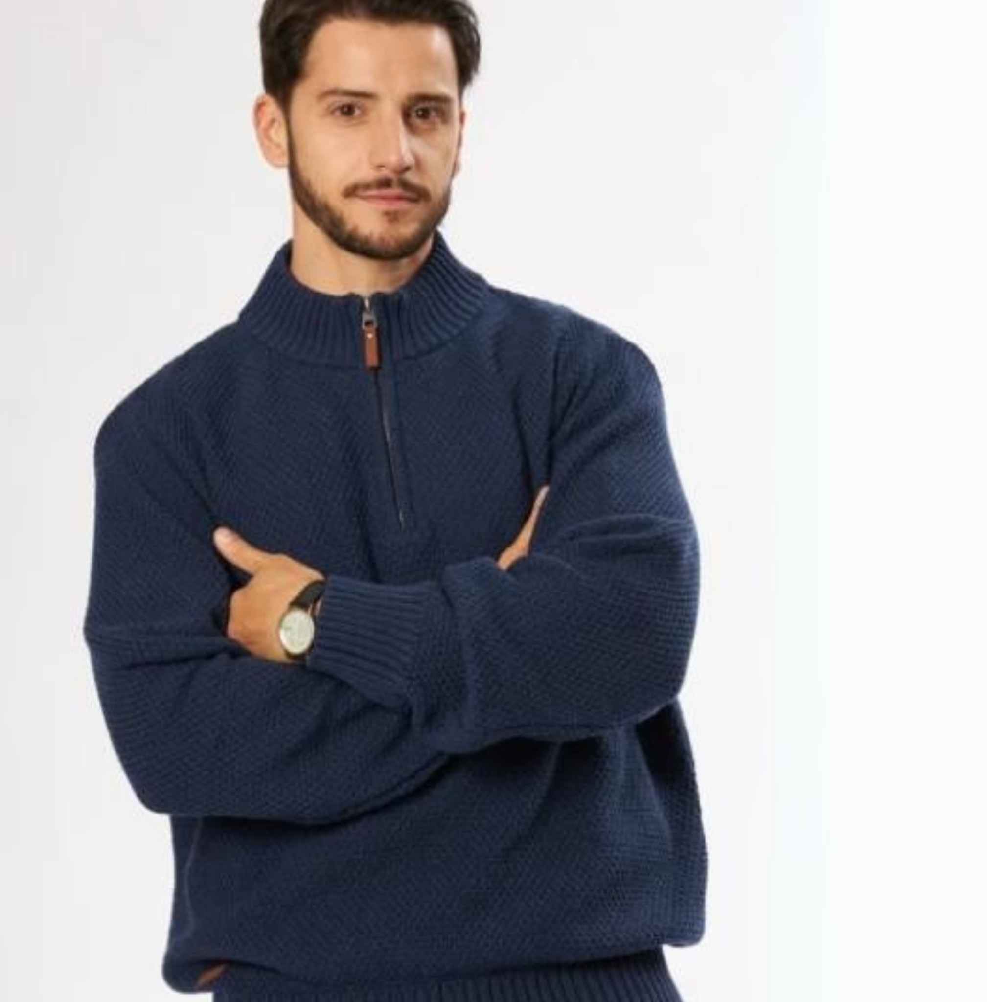 Sweater Polanco modelo Bulrich, color azul