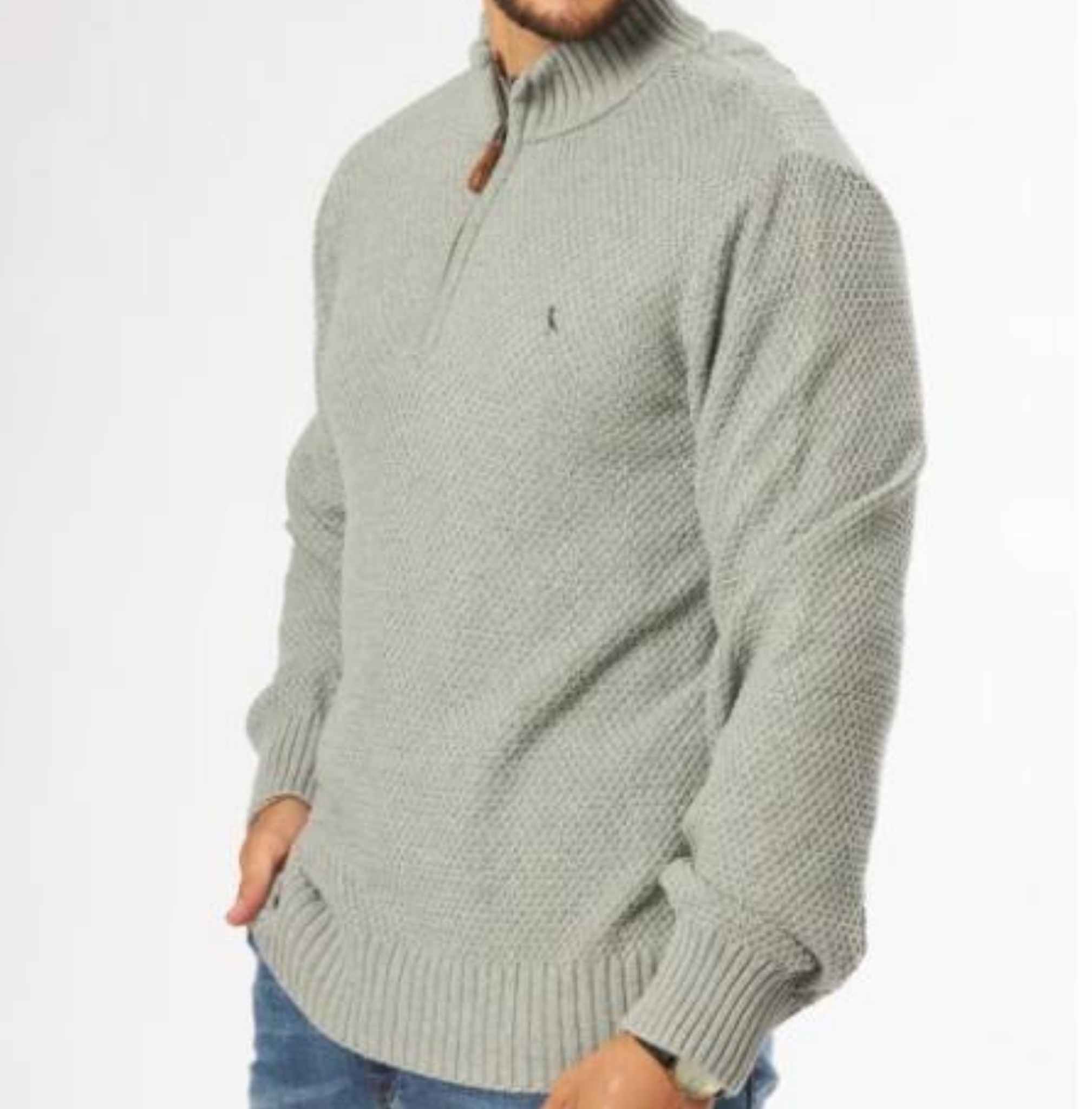 Sweater Polanco modelo Bulrich, color gris claro