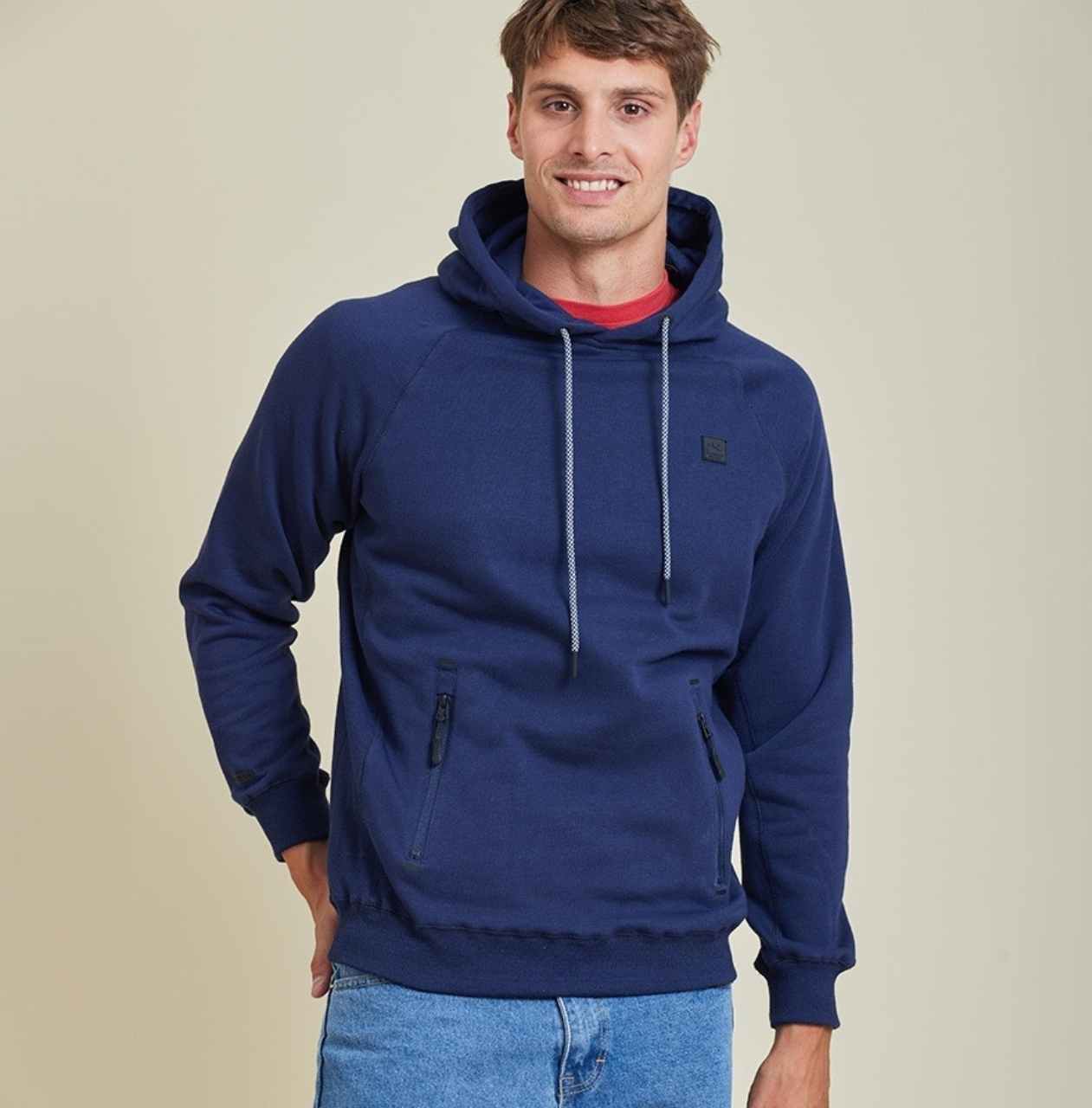 Hoodie Rusty modelo Rift, color azul