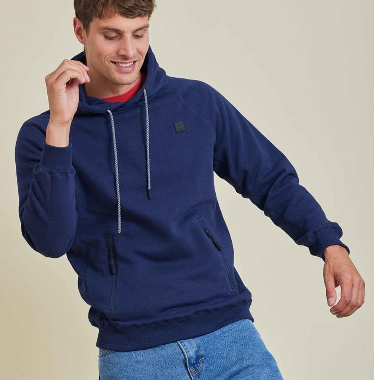 Hoodie Rusty modelo Rift, color azul