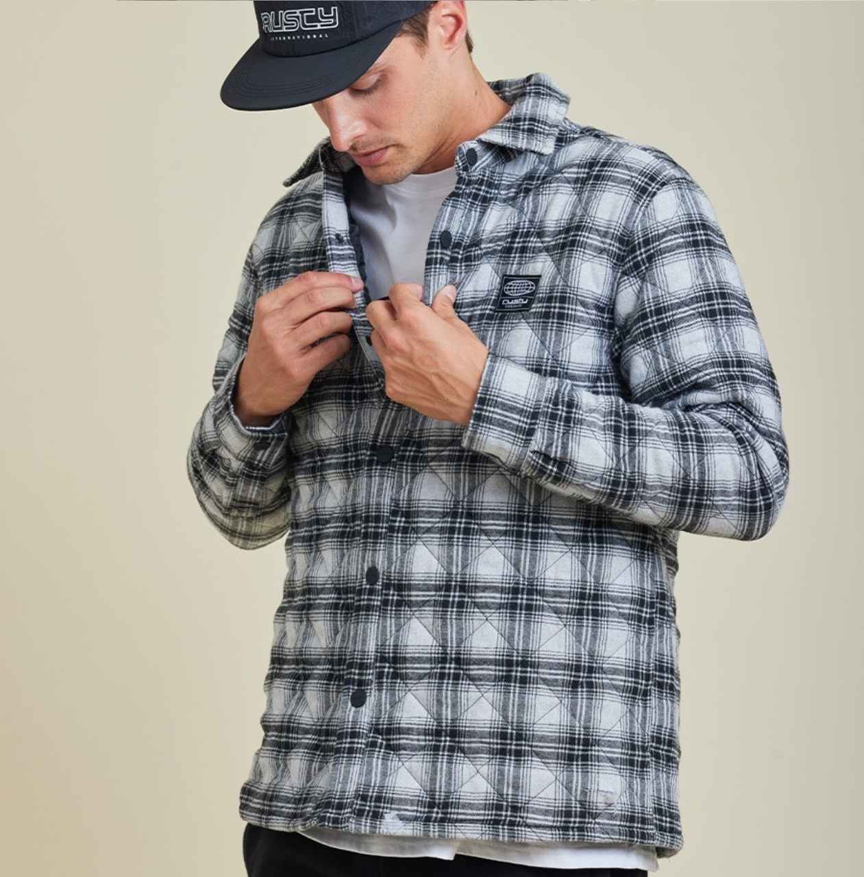 Campera Rusty modelo Fergal, color gris