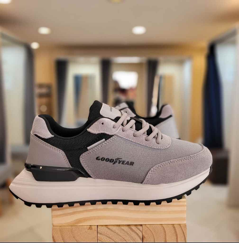 Calzado Caballero Goodyear, gris y negro