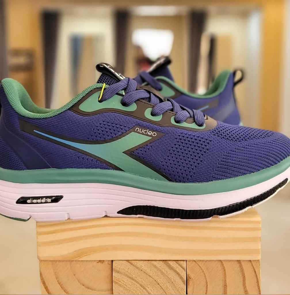 Calzado Diadora Masculino, azul y verde
