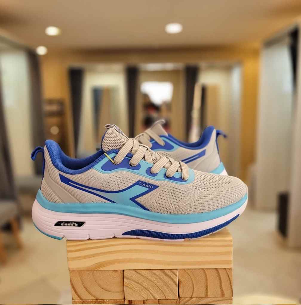 Calzado Diadora Masculino, crema y azul