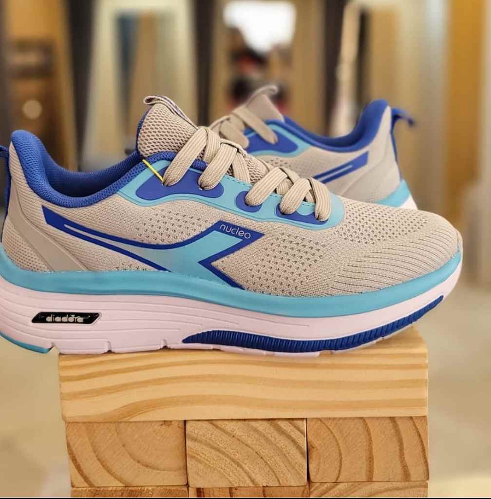 Calzado Diadora Masculino, crema y azul