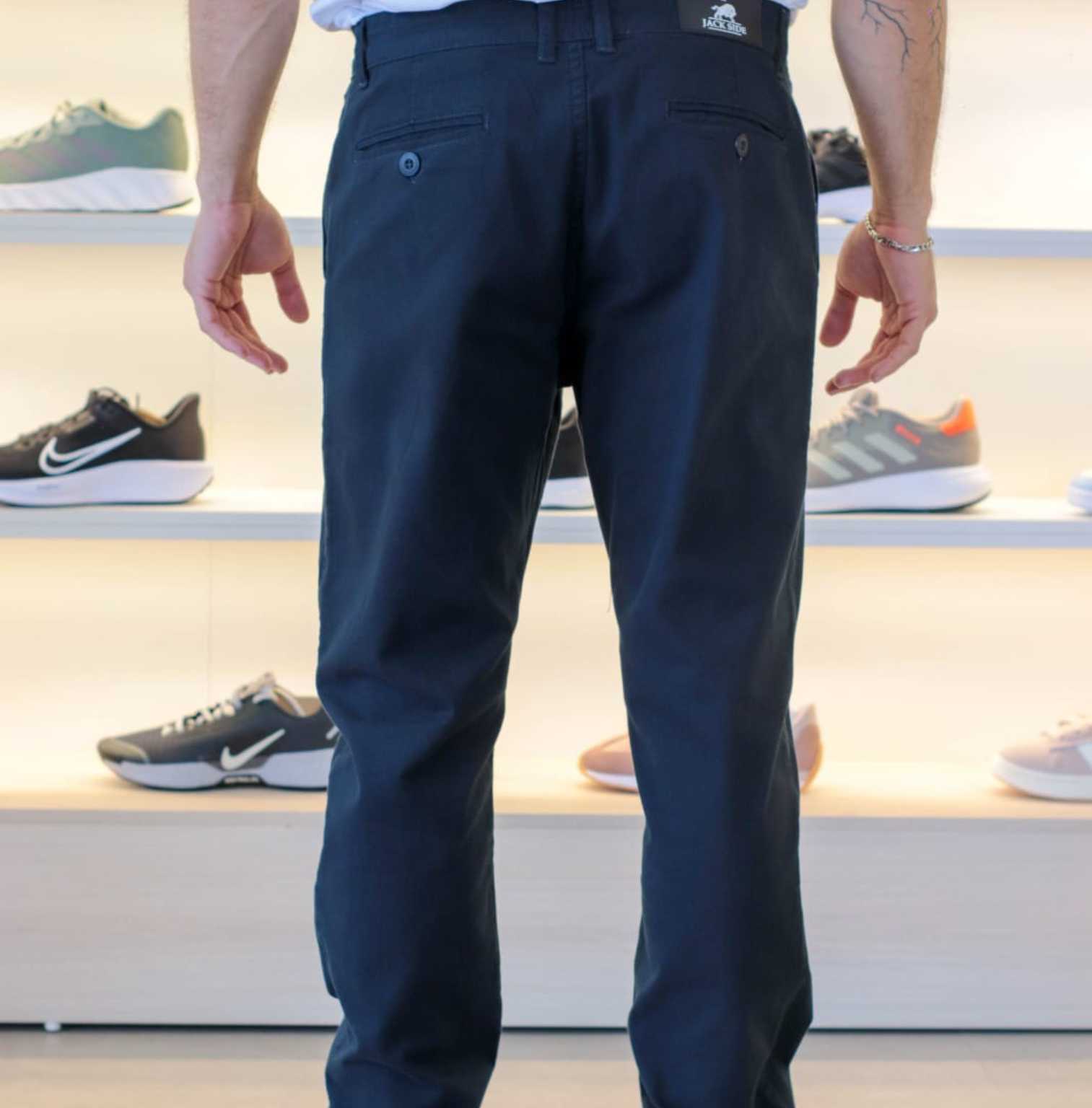 Pantalón sport Jack Side, color azul oscuro